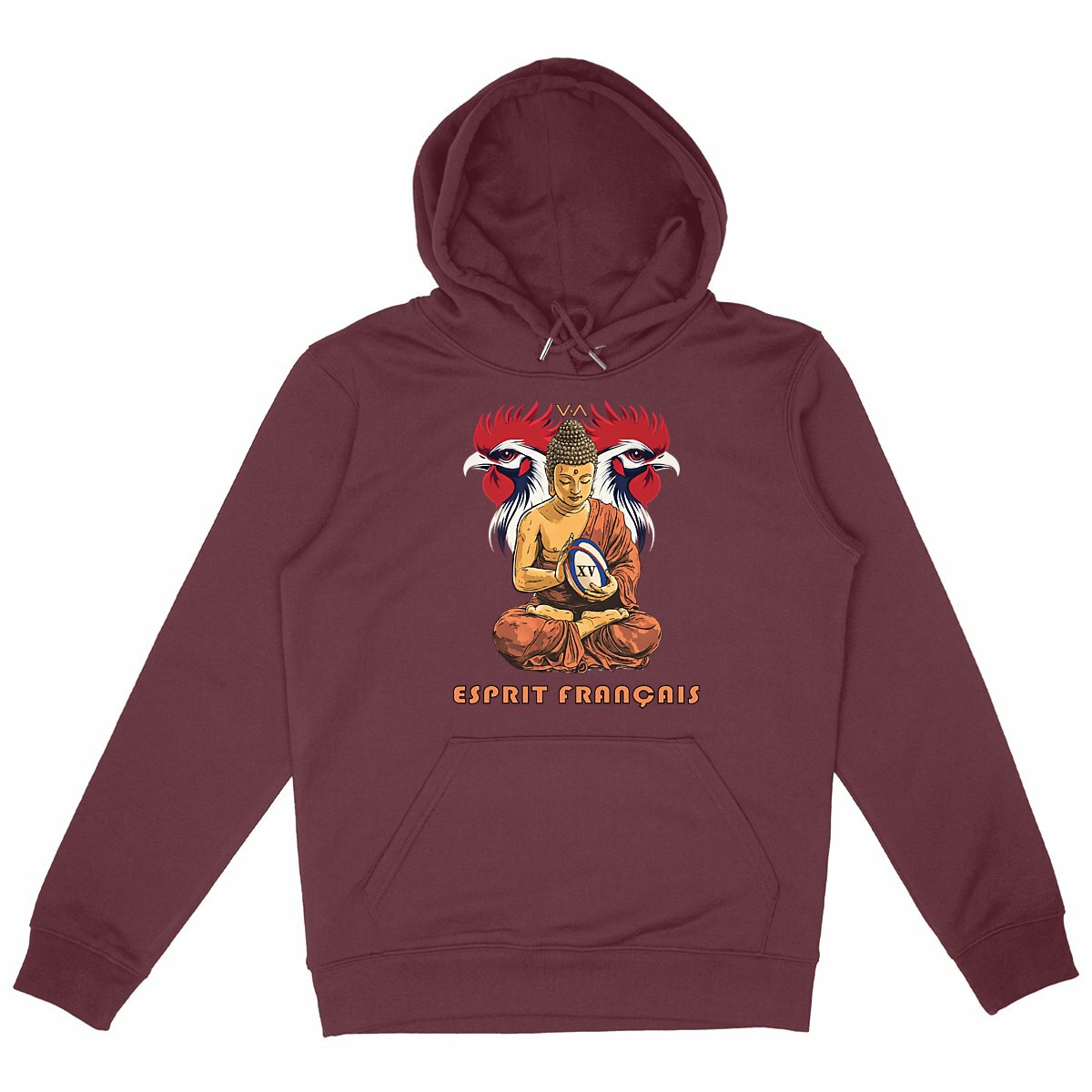 Sweat Capuche Unisexe "Esprit Rugby"