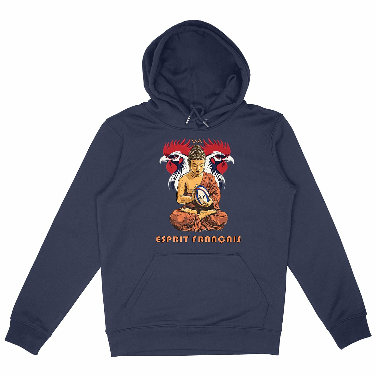 Sweat Capuche Unisexe "Esprit Rugby"