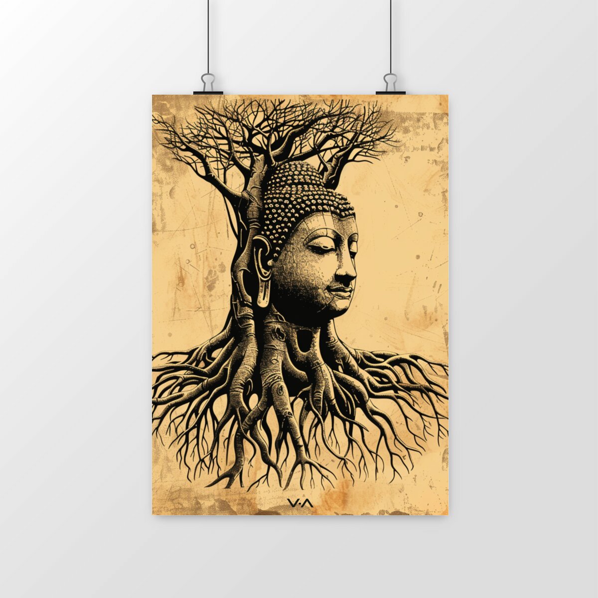 Poster " Bouddha Racines"