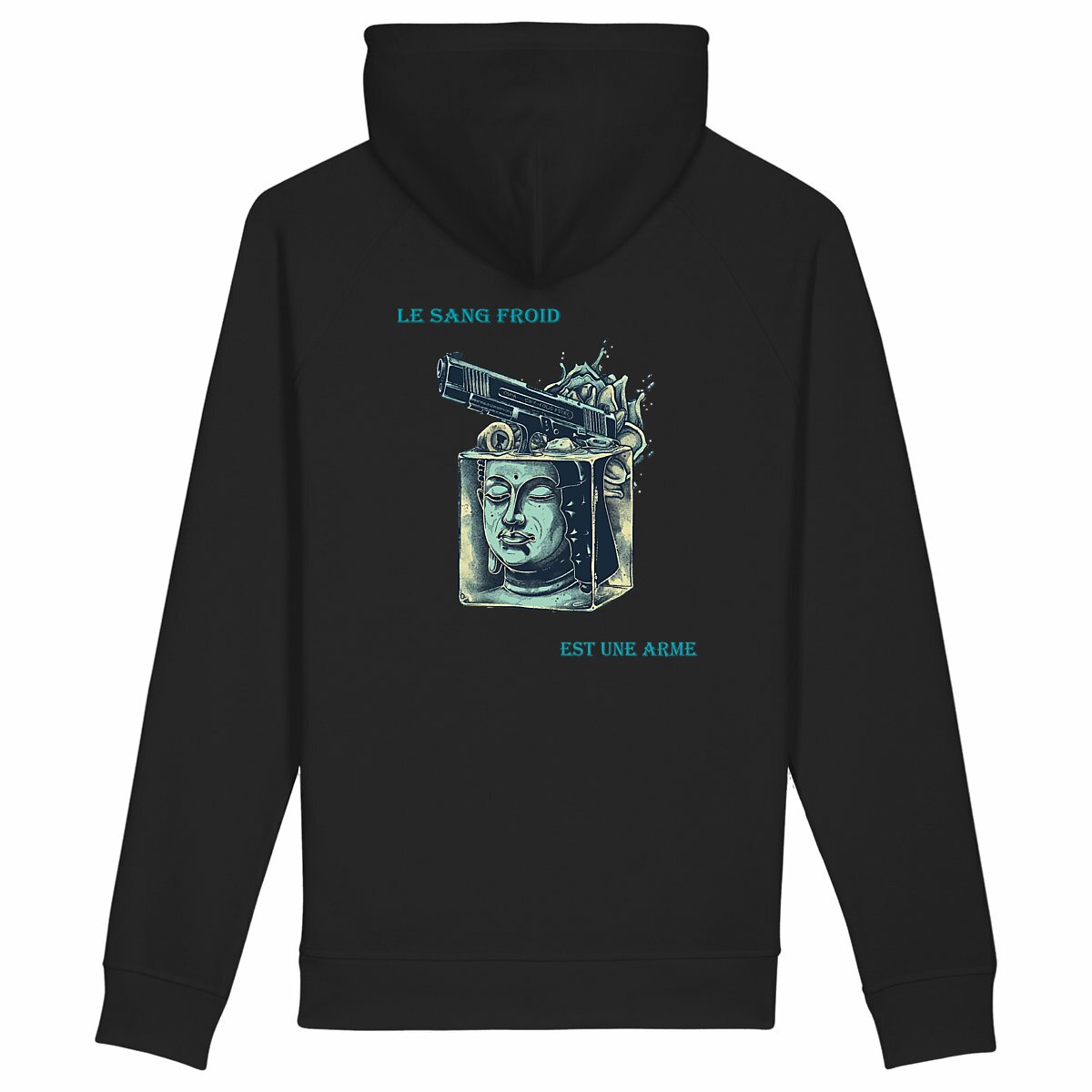 Sweat capuche "le sang froid est une arme"